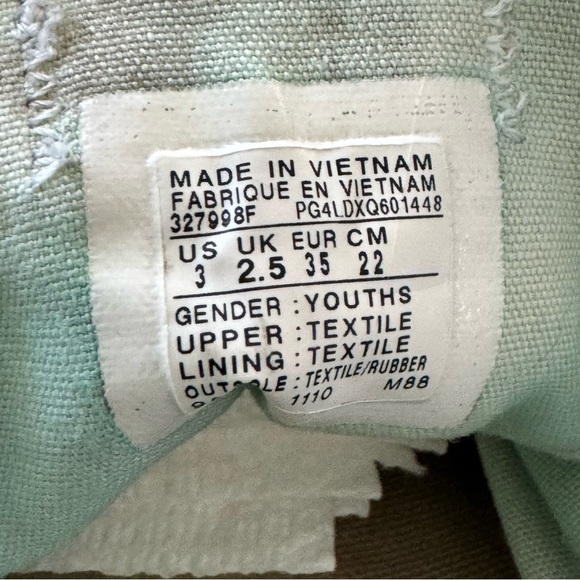 Converse All Star Chuck Taylor low top sneakers shoes blue kids size 3 - Picture 10 of 10